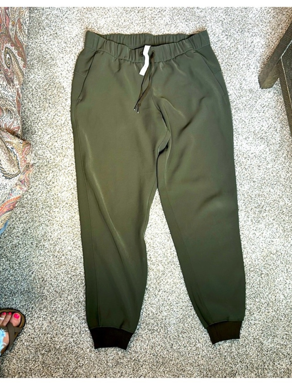 lululemon athletica “On the Fly” Olive Joggers, crisp tag, athleisure, track - Picture 12 of 14